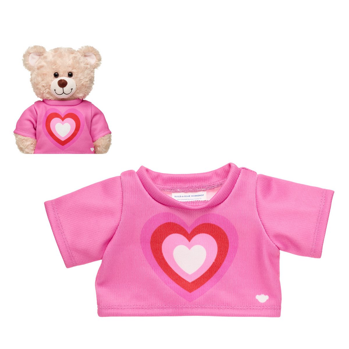 Poleron Rosa Corazon Build-A-Bear